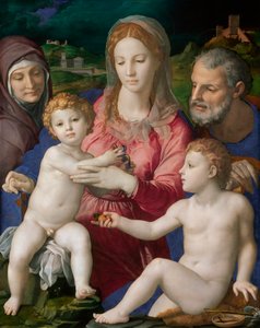 Die Heilige Familie mit der heiligen Anna und Johannes dem Täufer