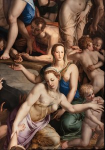 Medici-Kapelle: Abstieg Christi in den Limbus (Detail) von Agnolo Bronzino