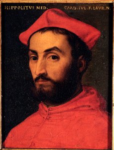 Porträt von Kardinal Ippolito de Medici (1511-1535) Gemälde von Allori Angelo di Cosimo dit Bronzino (1503-1572) - 16. Jahrhundert von Agnolo Bronzino