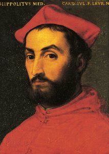 Porträt von Ippolito de Medici (Urbino) von Agnolo Bronzino