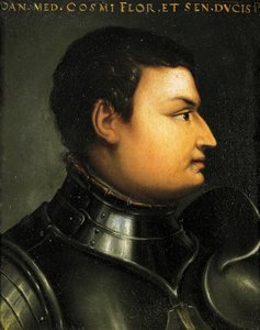 Porträt von Lodovico de Medici, auch bekannt als Giovanni dalle Bande Nere von Agnolo Bronzino