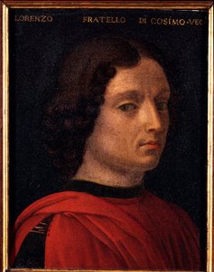 Porträt von Lorenzo de Medici (Laurent de Medici genannt der Alte) (1394-1440) von Agnolo Bronzino