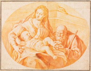 Die Heilige Familie von Agostino Carracci