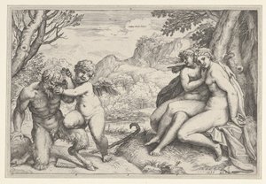 Omnia Vincit Amor von Agostino Carracci