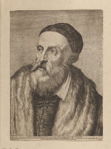 Porträt des Malers Tizian von Agostino Carracci