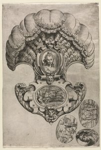Der Fächer, ca. 1589-1595 von Agostino Carracci