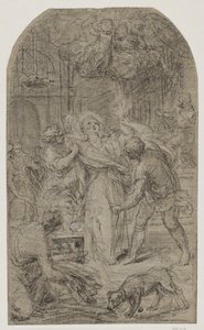 Das Martyrium des Heiligen Laurentius von Agostino Masucci