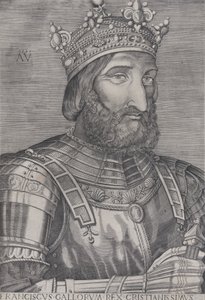 Franz I., König von Frankreich, datiert 1536 von Agostino Veneziano