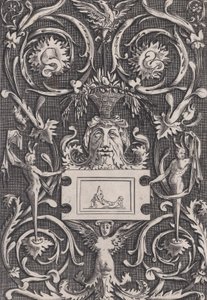 Ornamentale Tafel von Agostino Veneziano