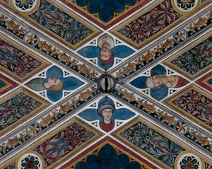 Köpfe und Pflanzenmotive (Detail) von Agostino di Marsiglio