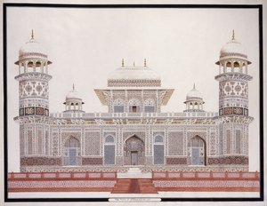 Das Grab von Etahmadowlah, ca. 1815
