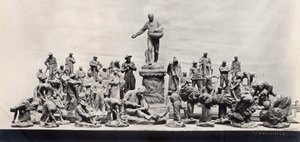 Denkmal für die Arbeiter (s/w Foto)