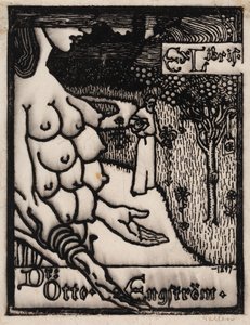 Exlibris für Dr. Otto Engström von Akseli Gallen-Kallela