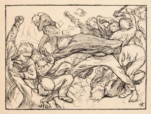 Rauferei mit den Toukola-Jungen von Akseli Gallen-Kallela