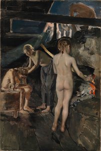 In der Sauna von Akseli Gallen-Kallela