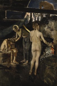 In der Sauna von Akseli Gallen-Kallela