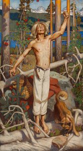 Kullervo verflucht von Akseli Gallen-Kallela