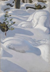 Sonnenschein auf Schnee von Akseli Gallen-Kallela