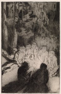 Lagerfeuergeschichte (aus Sieben Brüder) von Akseli Gallen Kallela