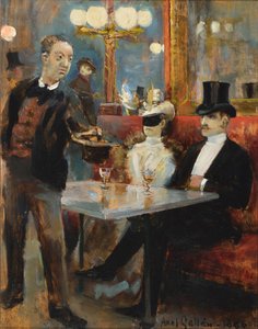 In einem Café in Paris