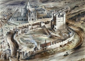 Rochester Castle, 15. Jahrhundert, ca. 1960er Jahre