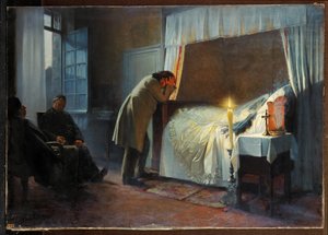 Das Totenbett von Madame Bovary von Albert-Auguste Fourie