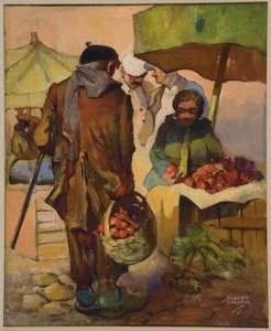 Markt, Nizza, Frankreich von Albert A. Smith