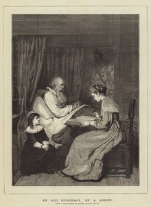 Ein alter Hugenotte von Albert Anker