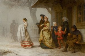 Taufe, 1864 von Albert Anker