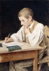Schreibender Junge, 1902
