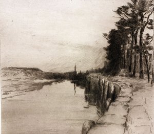 Alte Brücke (Diksmuide) von Albert Baertsoen