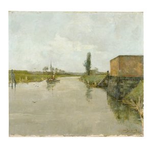 Der Fluss Schelde bei Dendermonde