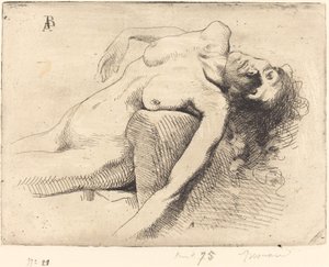 Sterbende Frau von Albert Besnard
