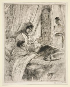 Das Frühstück (oder Glückliche Mutterschaft) von Albert Besnard