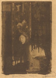 Frau mit einer Vase