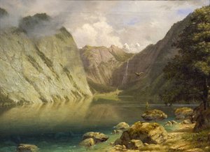 Eine westliche Landschaft von Albert Bierstadt