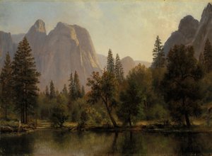 Kathedralenfelsen, Yosemite-Tal von Albert Bierstadt