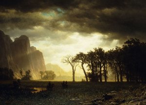 Vorüberziehender Sturm in Yosemite, 1865