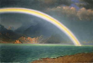 Regenbogen über dem Jenny-See, Wyoming