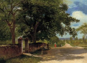 Straße in Nassau von Albert Bierstadt