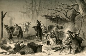 Englische Siedler in Amerika