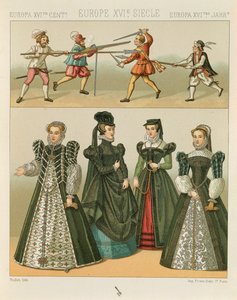 "Le Costume Historique" (Die vollständige Kostümgeschichte) von Auguste Racinet, Band IV von Albert Charles August Racinet
