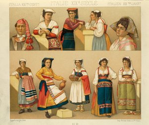 "Le Costume Historique" (Die vollständige Kostümgeschichte) von Auguste Racinet, Band V