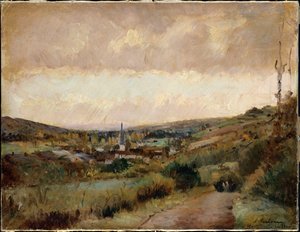 Letzte Herbsttage in Hondouville-sur-Iton von Albert Charles Lebourg