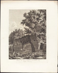 Ruinen des oberen Stockwerks der Villa von Cassius in Tivoli von Albert Christoph Dies