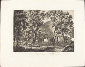 Tempel des Jupiter Olympius in der Villa Adriana von Albert Christoph Dies