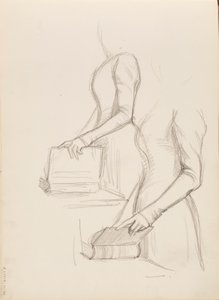 Camille Vallery-Radot, Skizze für ein Porträt von Albert Edelfelt