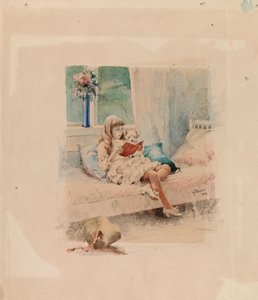 Liebe Freunde III (Berta und Capi) von Albert Edelfelt