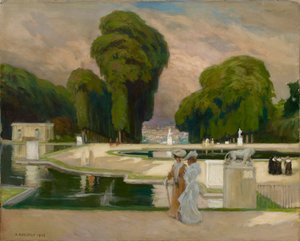 Vom St. Cloud Park, Paris von Albert Edelfelt