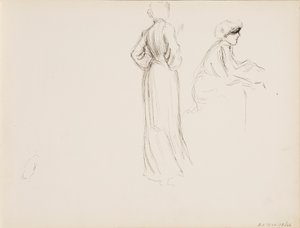 Personenskizzen von Albert Edelfelt
